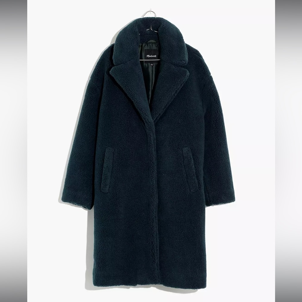 NWT Madewell (re)sourced sherpa teddy coat XS